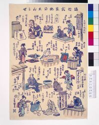 流行武家地のしんみせ / “Ryūkō Bukechino Shimmise” (Satirical Drawing) image