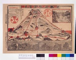 富士登山案内図 / Information Map for Climbing Mt. Fuji image
