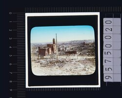 関東大震災 焼跡遠景(残った煙突と建物) image