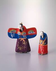 土人形 立雛 / Clay Doll: Standing Hina Doll image