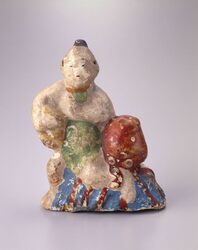 泥人形 小僧と蛸 / Mud Doll:Boy and an Octopus image