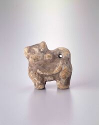 泥人形 狛犬 / Mud Doll: Komainu (Guardian Dog) image