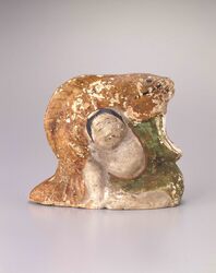 泥人形 鯉を担ぐ人 / Mud Doll: Man Carrying a Carp image