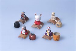 ミニチュア玩具 とんだりはねたり　骸骨 image