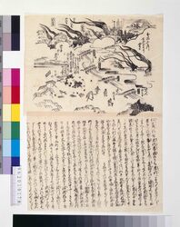 本所ふか川大火図(安政大地震) / Illustration of a Big Fire in Honjo and Fukagawa (Ansei Great Earthquake) image