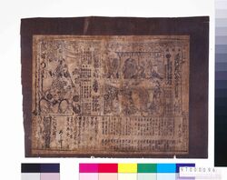 河原崎座辻番付「道行丸い字」「京鹿子娘道成寺」 / Kawarasakiza Theater Playbill: “Michiyuki Marunitsunomoji” and “Kyōganoko Musume Dōjōji” image