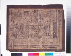 河原崎座辻番付「時代世話読切功言」 / Kawarasakiza Theater Playbill: “Jidai Sewa Yomikiri Kōshaku” image