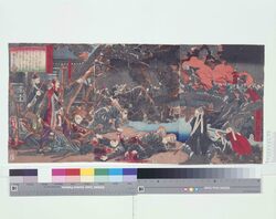 城州伏見下鳥羽合戦之図 / The Battle at Shimotoba, Fushimi, Yamashiro Province image