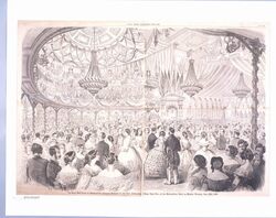 Grand Ball in Honor of Japanese(日本人を迎えて大舞踏会)(Frank Leslie's Illustrated image