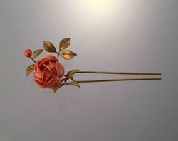 真鍮薔薇花簪 image