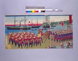 官軍勝利凱陣の図 / The Government Army's Triumphal Procession image