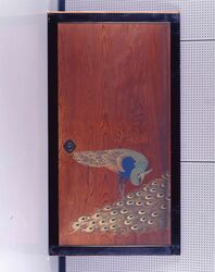 孔雀図杉戸 / Cedar Door, “Peacock” image