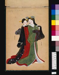 洋風日本風俗画帖 / Album of Paintings of Japanese Customs in a Western Style image
