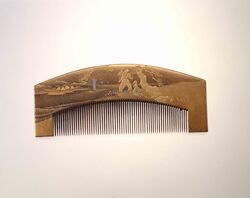 木台高砂蒔絵櫛 image