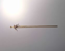 真鍮鶴飾簪 image