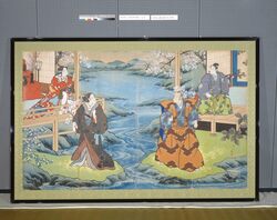 「妹背山婦女庭訓」山之段図屏風 image