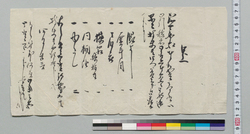 口上(約束の品差上につき) / Document of Samurai Class image