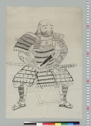 武衛市郎左衛門肖像 下絵 / Portrait of Buei Ichirōzaemon, Preliminary Sketch image