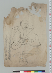 [斎藤十郎太夫肖像 下絵] / Portrait of Saitō Jūrōtayū, Preliminary Sketch image