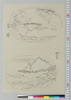 盆景下絵 五剣山他/Preliminary Sketchbook of Tray Landscapes: Mt. Goken, etc. image