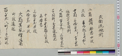 武衛流相伝書控 / Document of Samurai Class image