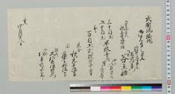 武衛流鉄砲御見分之覚 / Document of Samurai Class image