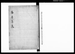 泰平年表 / Document of Laws image
