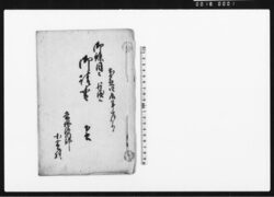 御條目被仰渡候御請書 下書 / Document of Rural Area image