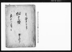 元禄十壱年寅十二月日 畑方帳 六斗蒔分 (元禄11年12月の六斗蒔分畑方反別帳改控帳の写) / Document of Rural Area image