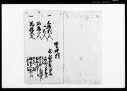 人夫并小荷駄馬其他品々書上帳 / Document of System image