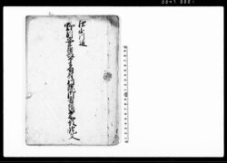 秋山川通野州安蘇郡下多田村川除御普請出来形証文 / Document of Politics image