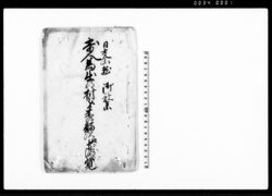 日光山就御社参寄人馬出候村々より来候触次江申渡覚 / Document of Laws image