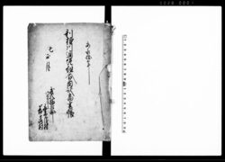 利根川通堤組合内訳高書帳（武州幡羅郡御普請元妻沼村・善ヶ嶋村） / Document of Rural Area image