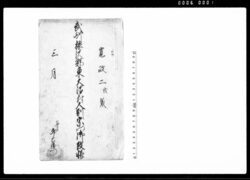 武州榛沢郡東大沼村人別宗門御改帳 / Document of Laws image