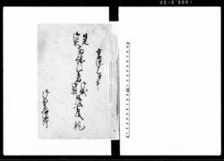 日光御社参之節総州関宿御城御関所取扱書抜　乾 / Document of Samurai Class image