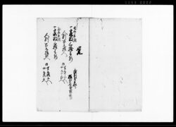 家数人別増減書上帳 / Document of Laws image