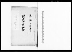 村差出明細帳（下総国岡田郡横曽根村） / Document of System image