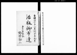 活版御布達 / Document of Laws image