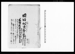 岡田作次郎家　御新田奉行より御取立一代限土着士（鳥取藩岡田家家筋書上） / Document of Samurai Class image