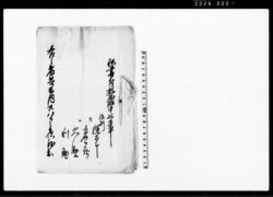 (生産御役所宛脱亡人披露書) / Document of Laws image