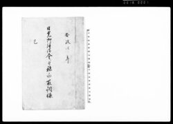 日光御拝借金ニ付諸向取調帳(上総国望陀郡勝村) / Document of System image