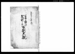 (上中下三冊之内)公事訴訟罪科之者取捌大概 / Document of Laws image