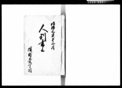 人別書上 / Document of Townspeople image
