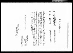 一札之事(付印鑑証明) / Document of Komeya Tanaka family image